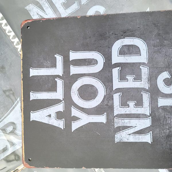 all you need is beer 20x30 metalen bord 810536 7434647030084