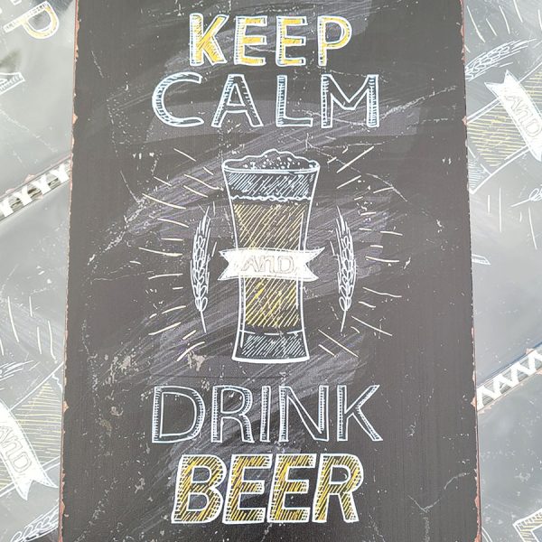 keep kalm drink beer 20x30 metalen bord 20x30 810526 7434657674629