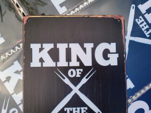 King of the grill 20x30 metalen bordje 810566 7434648756730