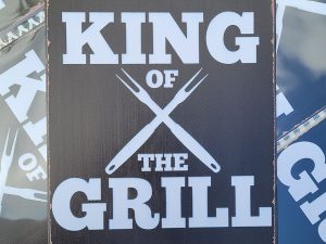 King of the grill 20x30 metalen bordje 810566 7434648756730