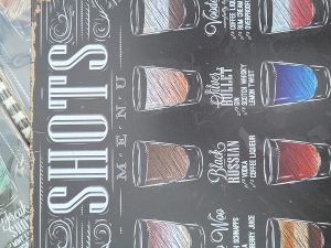 shots menu 20x30 metalen bord 810636 7434641344309