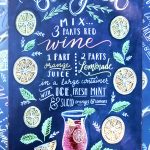 Sangria 20x30 cm wandbord huis tuin terras mancave barbecue metaal