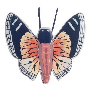 keramische vlinder keramiek 15cm decoratie huis tuin schutting terras balkon - kado - belgie frankrijk spanje portugal curacao engeland