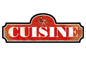 cuisine - keuken - metalen wandbord huis tuin keuken tuin schuur mancave - 50x17cm