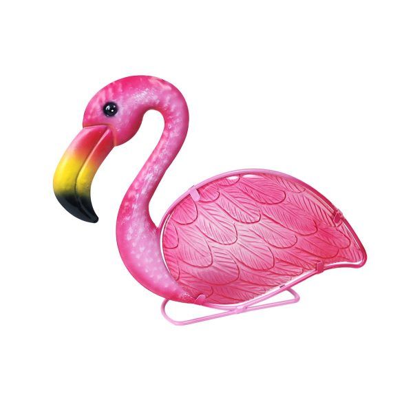 Onthewall flamingo kaars waxine houder glas metaal markt decoratie kado