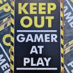 keep out gamer at play metalen wandbord onthewall huis tuin terras decoratie