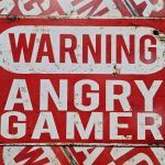 warning angry gamer metalen wandbord onthewall huis tuin terras decoratie
