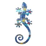 Salamander paisley-m cadeau kado huis tuin terras decocatie ophangen schutting 14x30cm