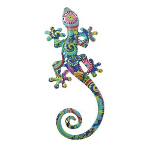 Salamander paisley-m cadeau kado huis tuin terras decocatie ophangen schutting 14x30cm