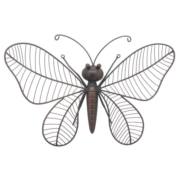 vlinder metaal binnen buiten decoratie cadeau kado 44cm