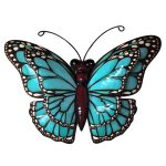 Vlinder metaal dl1 25cm L wanddecoratie metaal huis tuin terras overkapping cadeau