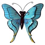 Vlinder metaal dl2 25cm L wanddecoratie metaal huis tuin terras overkapping cadeau