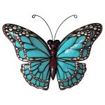 Vlinder metaal dl1 32cm XL wanddecoratie metaal huis tuin terras overkapping cadeau