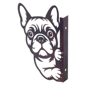 kiekeboe hond 20cm metaal decoratie verticaal