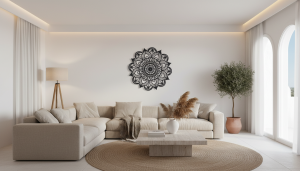 mandala ornament metaal 50x50cm huis tuin terras ibiza