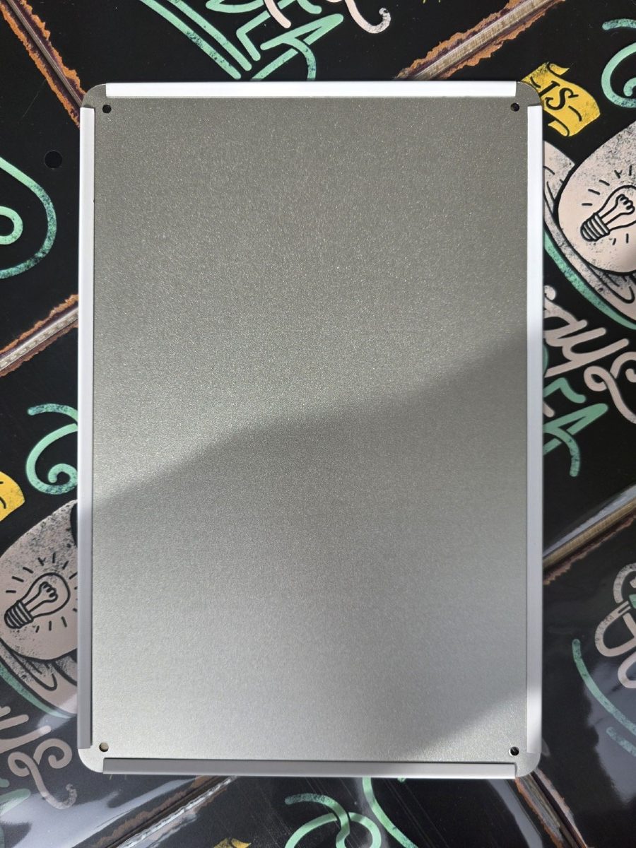 metalen wandbord 20x30 coffee always a good idea - koffie altijd een goed idee