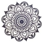 mandala decoratie metaal 50x50 huis tuin terras