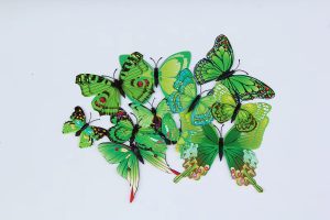 groen onthewall magneetvlinders 3d magnetisch dubbellaags decoratie