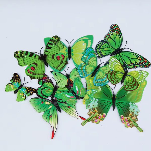 groen onthewall magneetvlinders 3d magnetisch dubbellaags decoratie