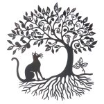 Levensboom | lasergesneden wandornament van kwaliteitsmetaal | 50x46 | tree of life