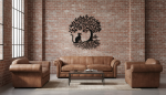 levensboom ornament treeoflife kat poes 50x46cm sfeer