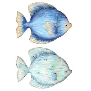 vis metaal z01 46cm wanddecoratie
