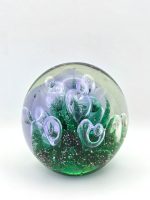 Glazen paperweight groen zeewier met luchtbellen - p10 - Afbeelding 3
