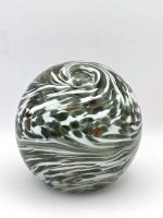Glazen paperweight groen-wit gemarmerd met goud - p16 - Afbeelding 2