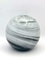 Glazen paperweight groen-blauwe planeet met witte wolken - p19 - Afbeelding 4