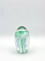 Glazen paperweight met turquoise/groene kwal - p22 - Afbeelding 2