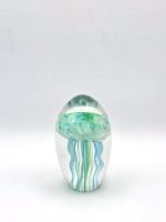 Glazen paperweight met turquoise/groene kwal - p22 - Afbeelding 4
