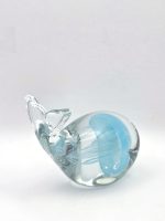 Glazen paperweight walvis met blauwe kwal - p25 - Afbeelding 2