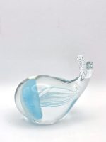 Glazen paperweight walvis met blauwe kwal - p25 - Afbeelding 4