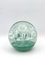 Glazen paperweight groene golven met luchtbellen - p26 - Afbeelding 2