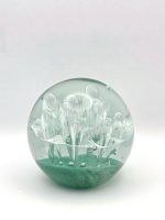 Glazen paperweight groene golven met luchtbellen - p26 - Afbeelding 4
