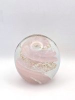 Glazen paperweight roze-gouden swirl - p28 - Afbeelding 3