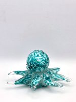 Glazen paperweight turquoise octopus - p30 - Afbeelding 2