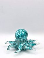 Glazen paperweight turquoise octopus - p30 - Afbeelding 3