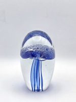 Glazen paperweight met blauw-paarse kwal - p34 - Afbeelding 2