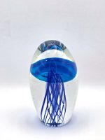 Glazen paperweight met blauwe kwal - p5 - Afbeelding 2
