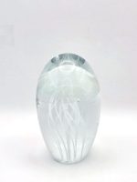 Glazen paperweight met witte kwal - p8 - Afbeelding 2