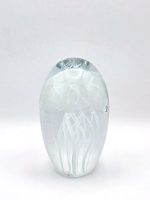 Glazen paperweight met witte kwal - p8 - Afbeelding 4