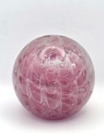 Glazen paperweight roze golfpatroon - p9 - Afbeelding 3